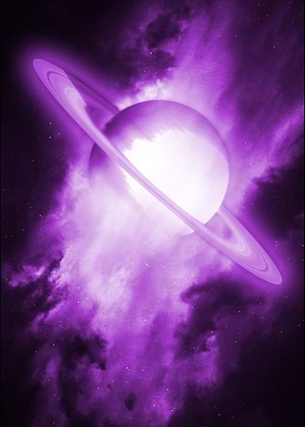 Shining Saturn Planet