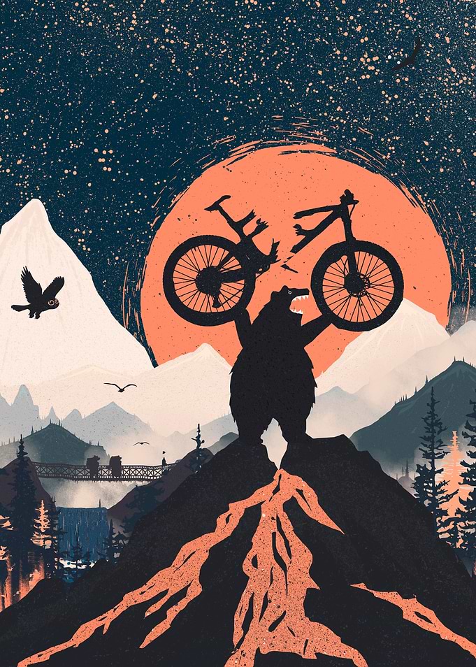Orange Moon and Punks Bear