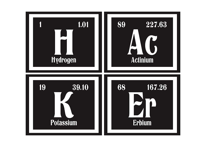 Hacker Table of Elements