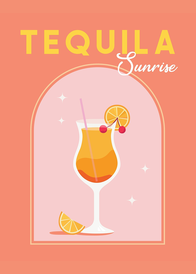 Tequila Sunrise Poster