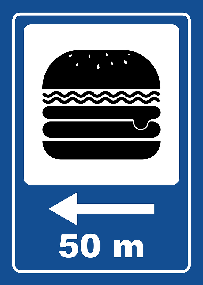 Burger 50 m