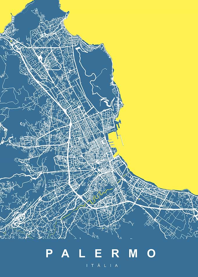 PALERMO Map ITALY