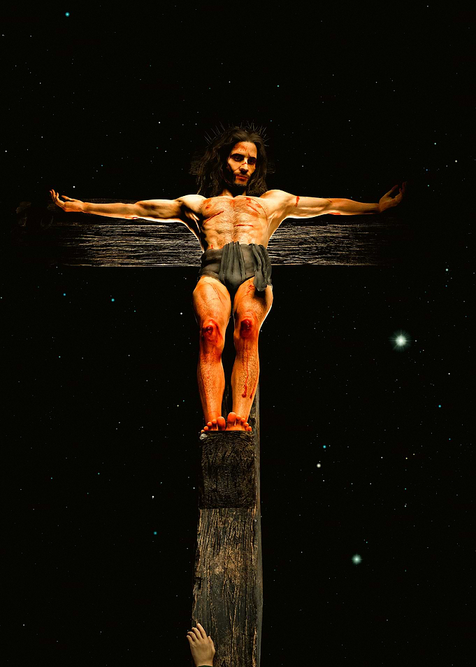 Hand on the cross