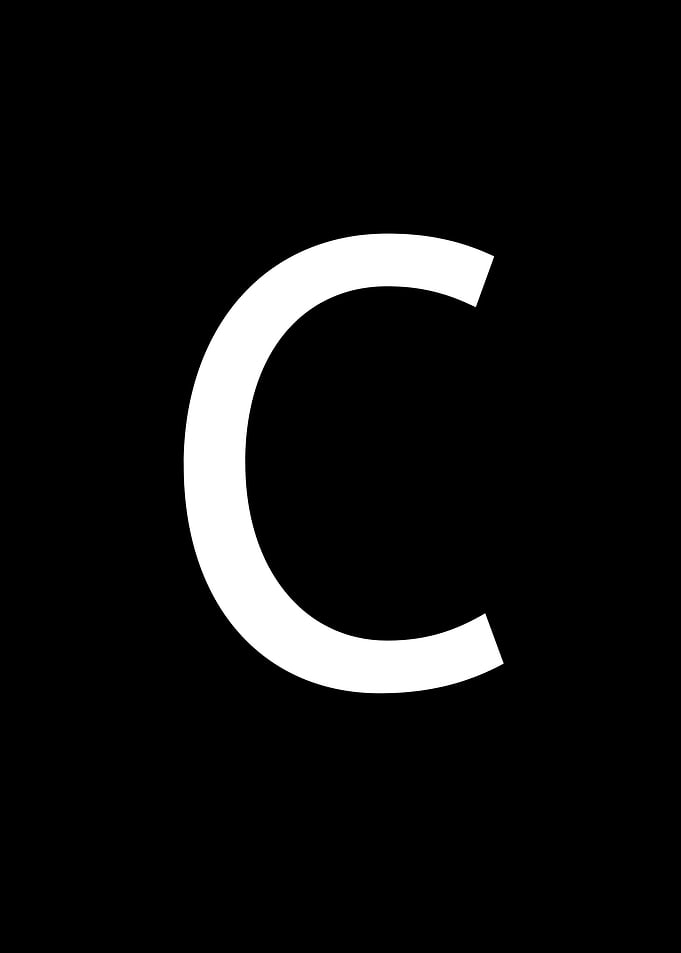 Costume alphabrt letters C