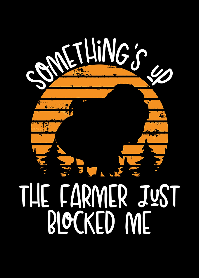 The farmer just blocked tu