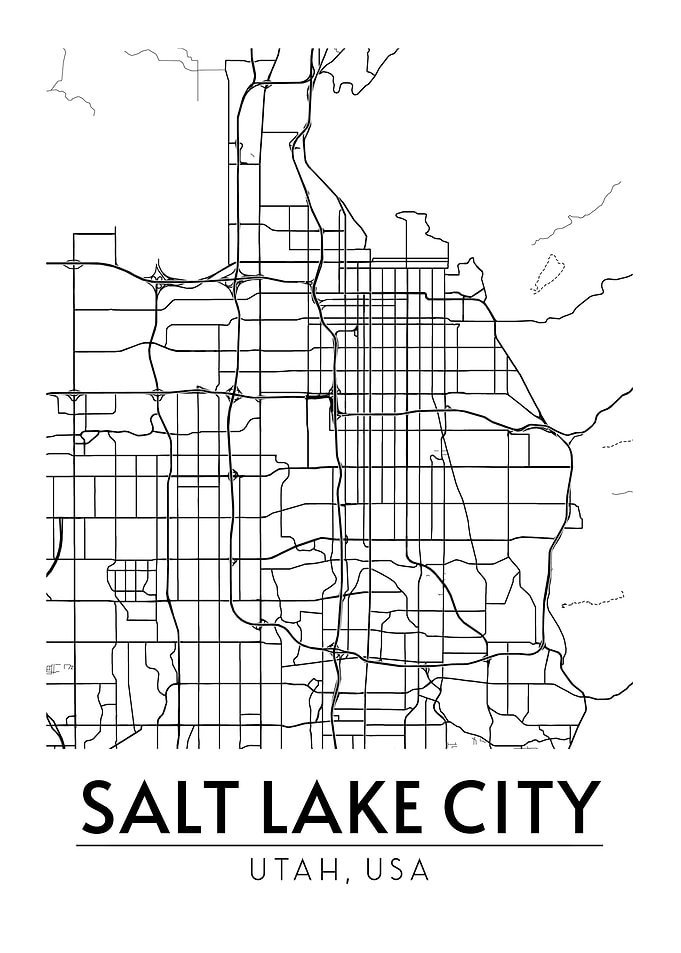 Salt Lake City Utah Map