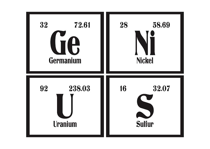 Genius Table of Elements