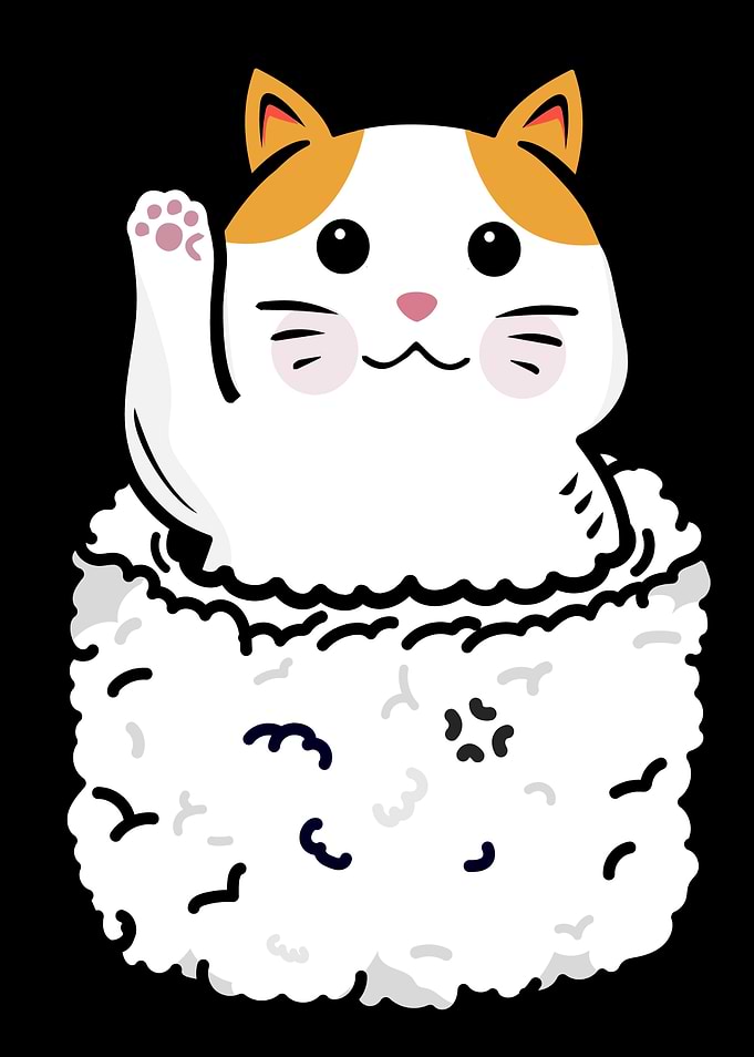 Kawaii Cat Lover Sushi