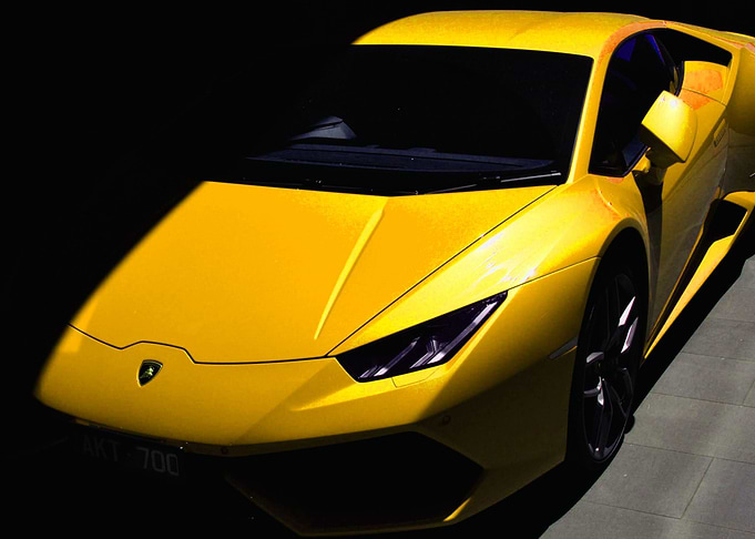 Yellow Lamborghini Car