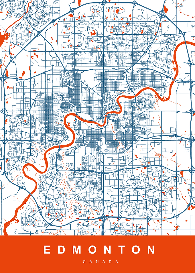 EDMONTON Map CANADA