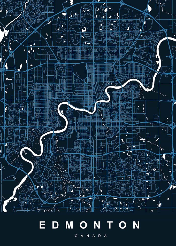 EDMONTON Map CANADA