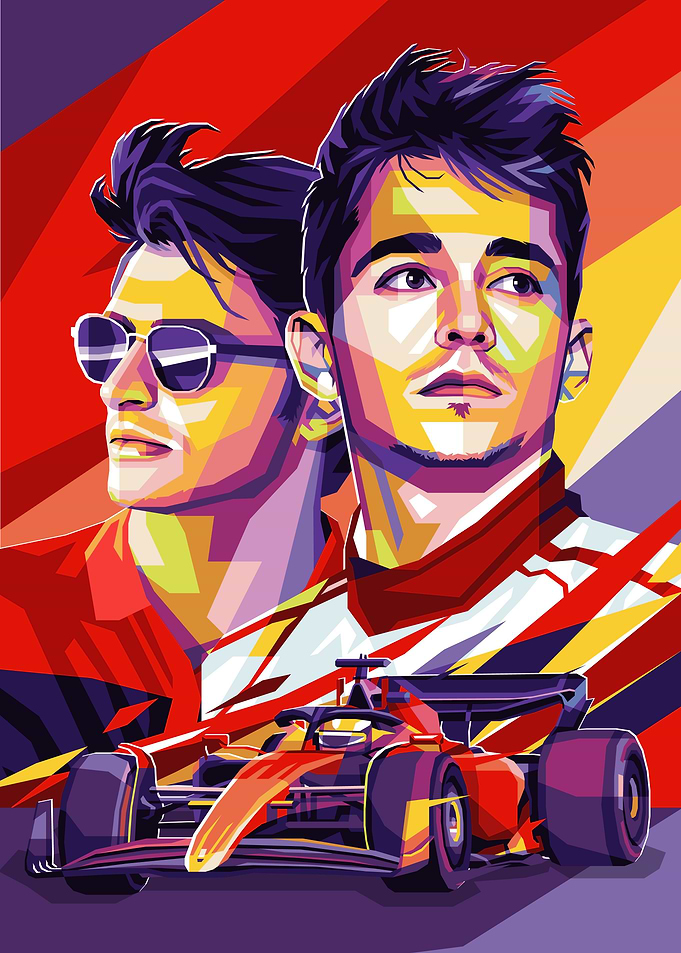 Leclerc and Sainz