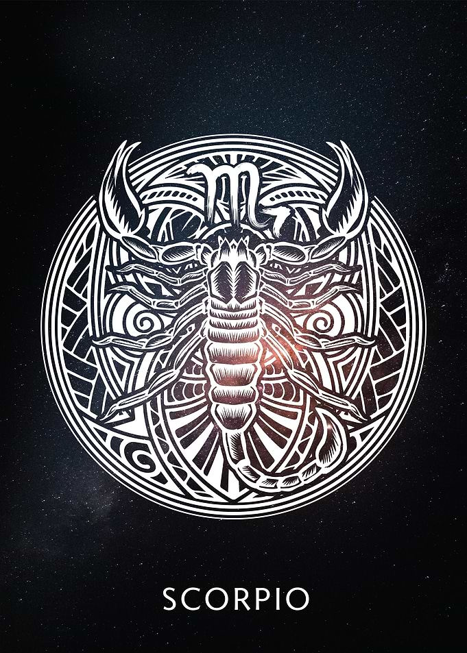 Zodiac Sign Scorpio Galaxy