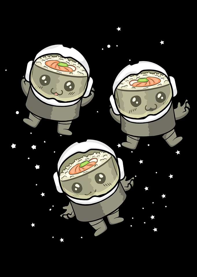 Sushi Gift Space Astronaut
