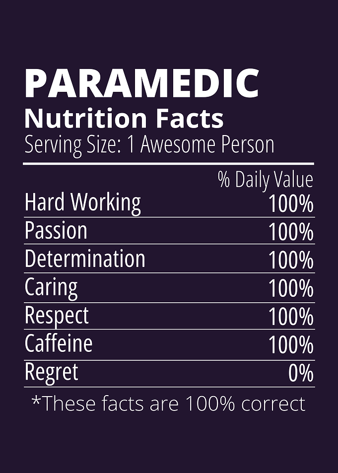 Paramedic Nutrition Facts