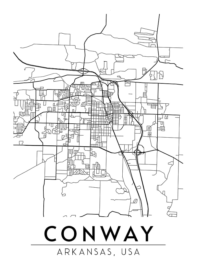 Conway Arkansas Map