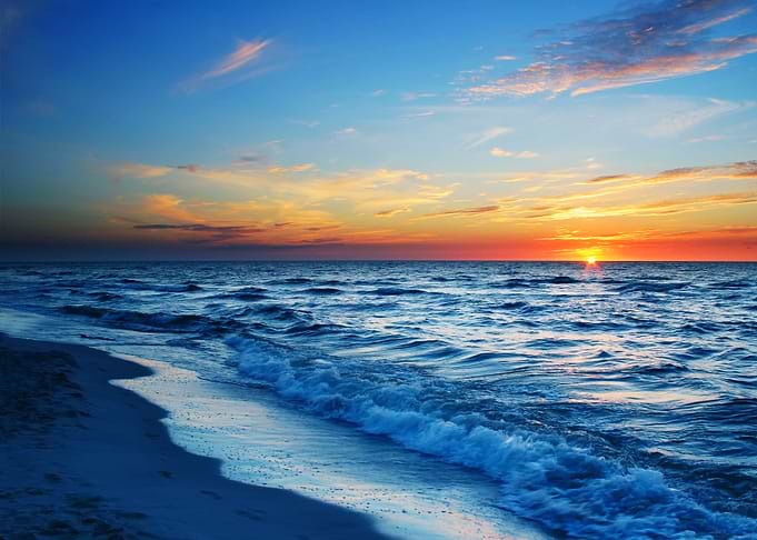 Sunset on the beach