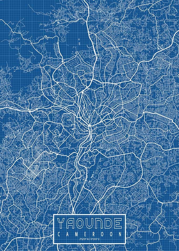 Yaounde Map Blueprint