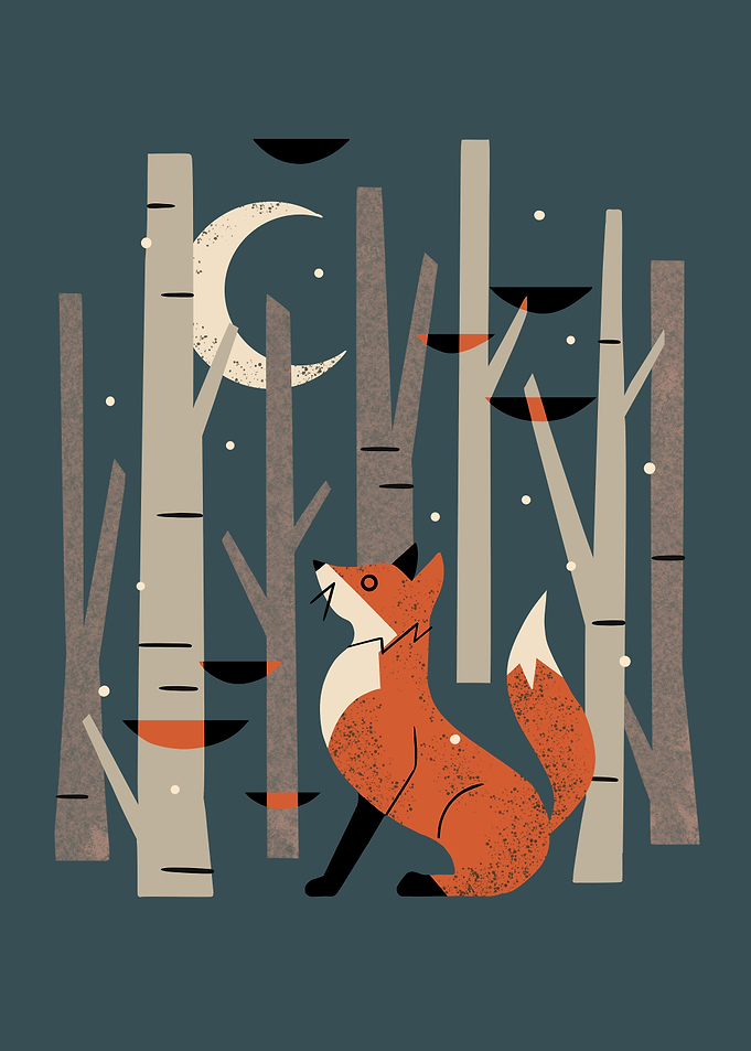 Winter Forest Fox