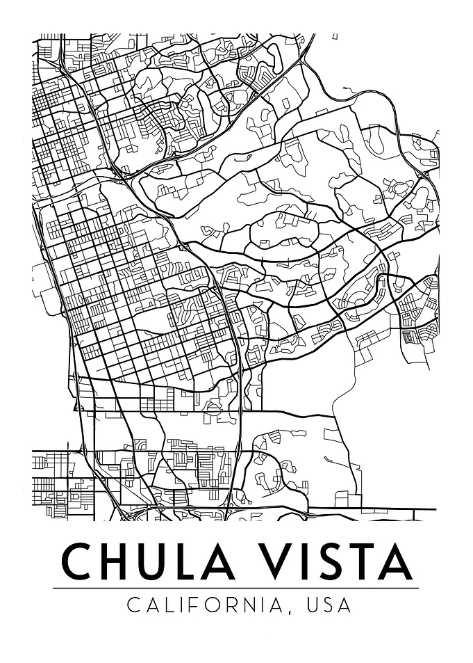 Chula Vista California Map