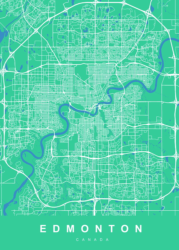 EDMONTON Map CANADA