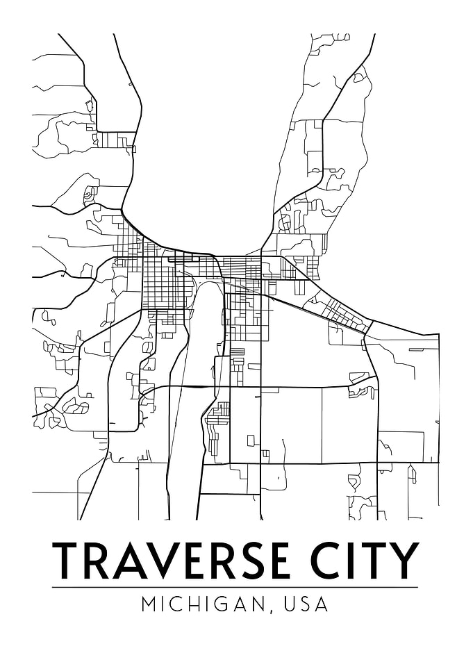 Traverse City Michigan Map