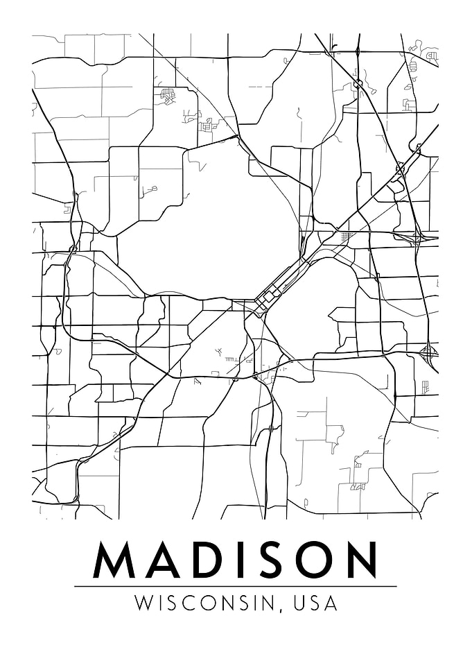 Madison Wisconsin Map