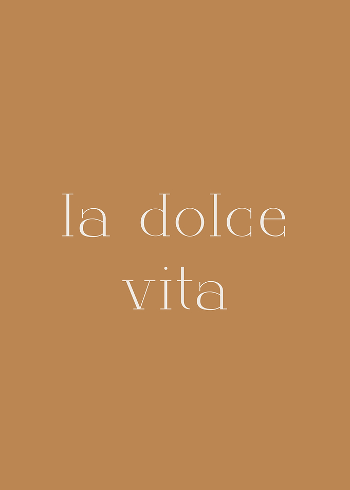 La dolce vita
