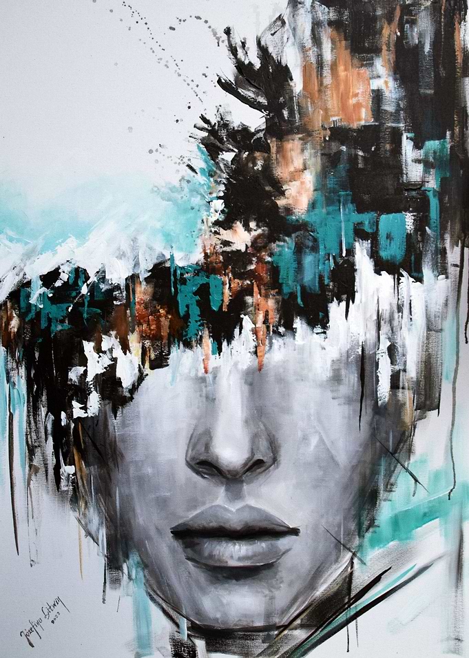 CHAOS abstract painting
