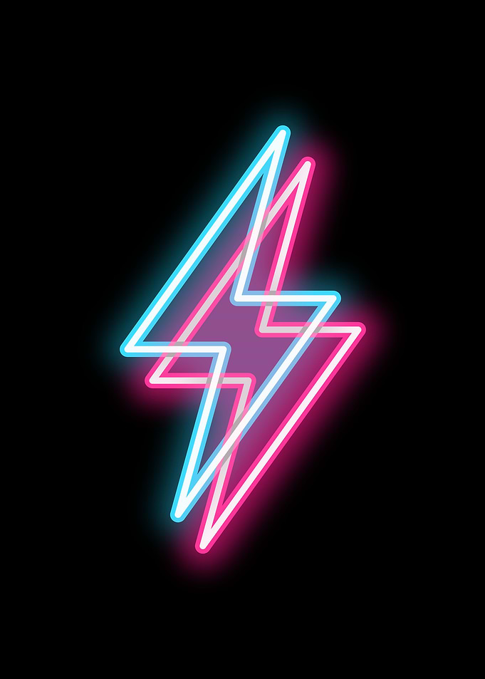 Lightning Thunder Neon