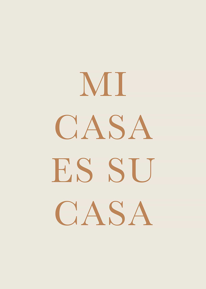 Mi casa es su casa