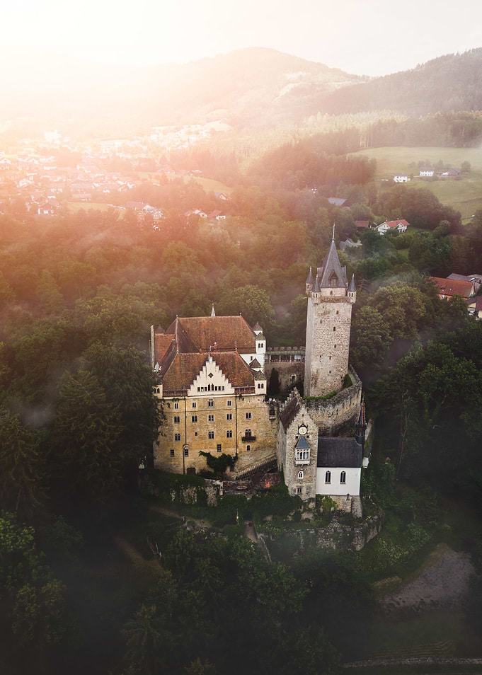 Sunrise at the castle