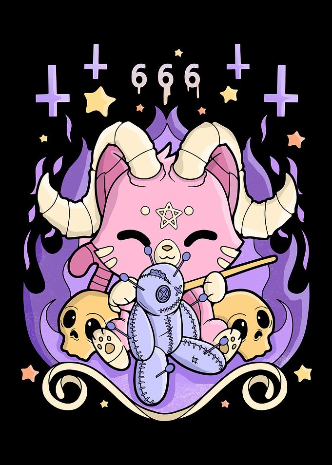 Pastel Goth Creepy Horror