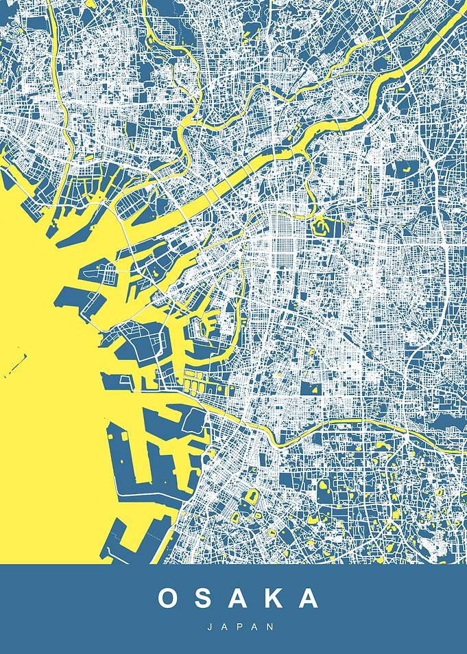 OSAKA Map JAPAN