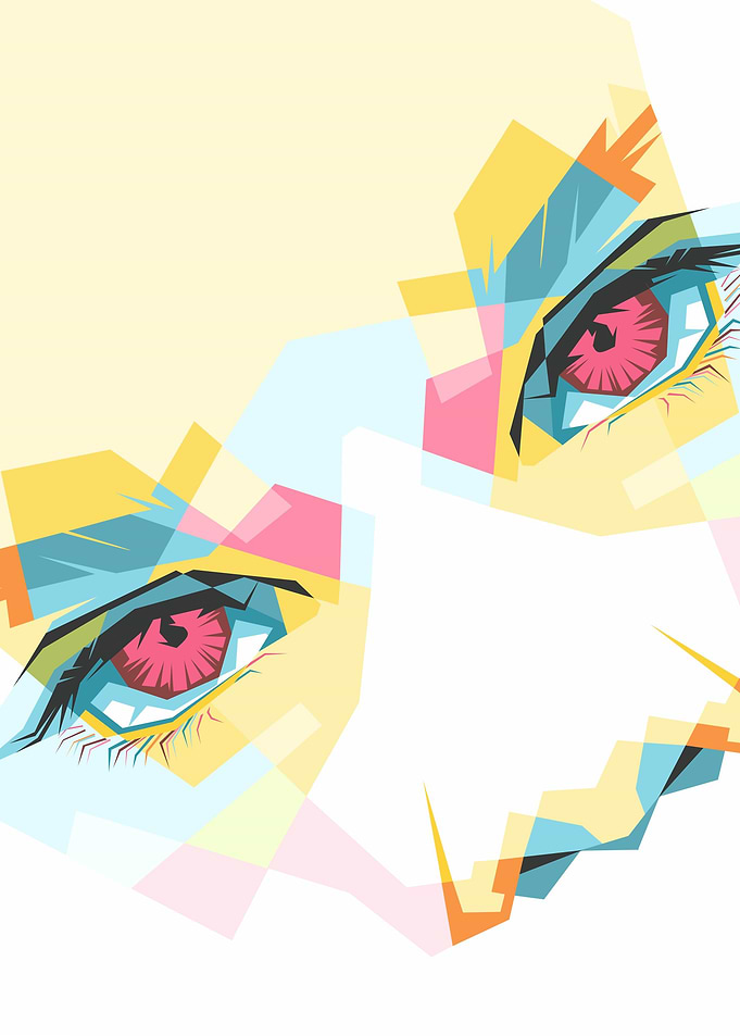 colorful eyes