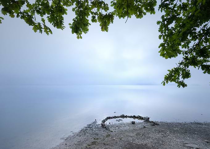 Travel to the blue lake