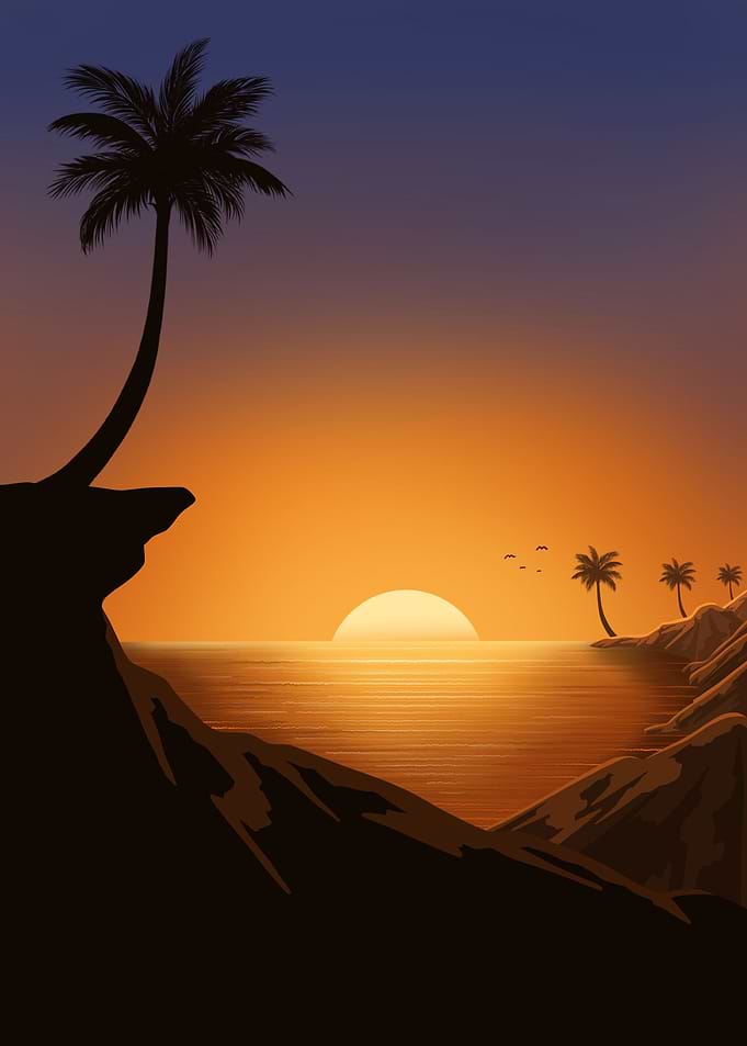 Sunset In The Ocean