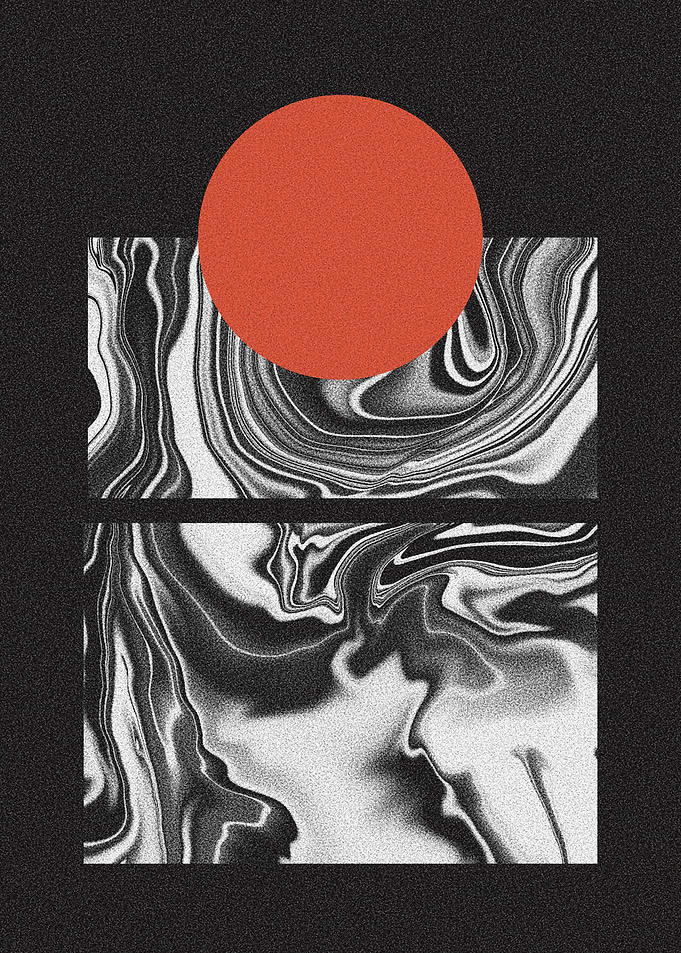 Minimal Marble Sunset