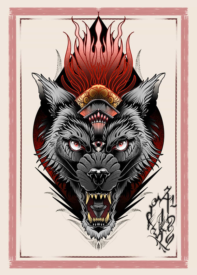 Wolf Ablaze