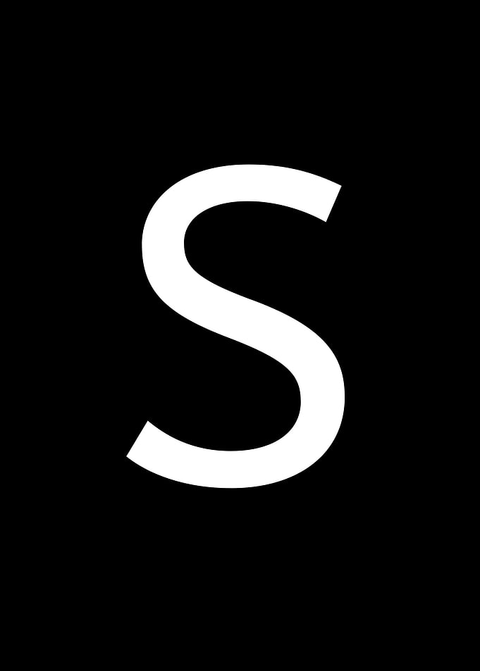 Costume alphabet letters S