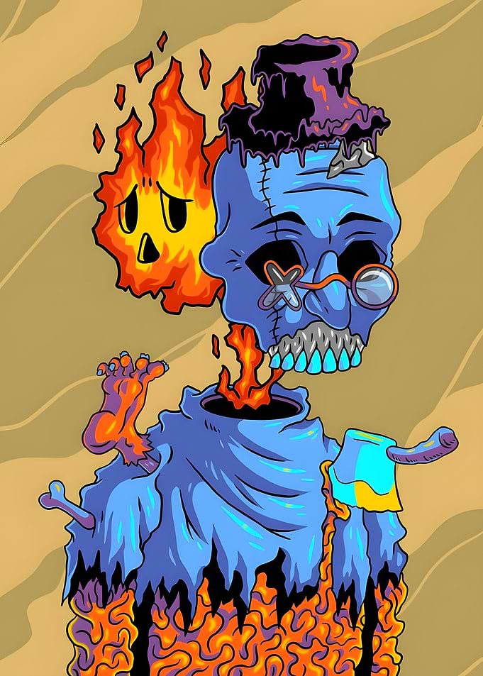 Skeleton Old Man