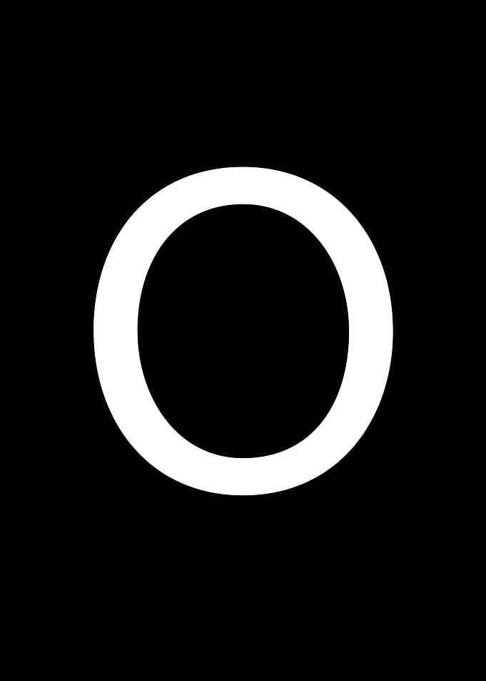 Costume alphabet letters O