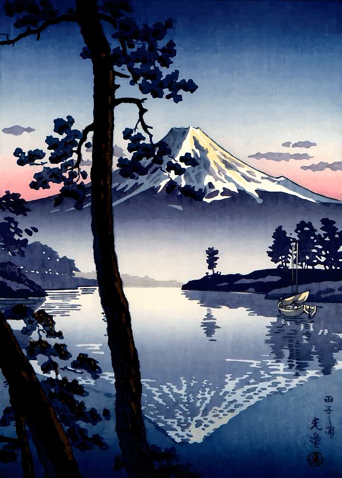 Mount Fuji from Tago Bay