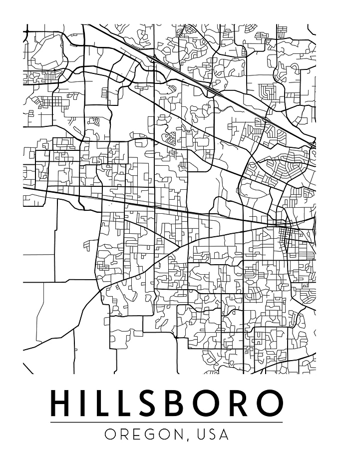 Hillsboro Oregon Map