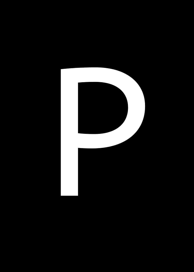 Costume alphabet letters P
