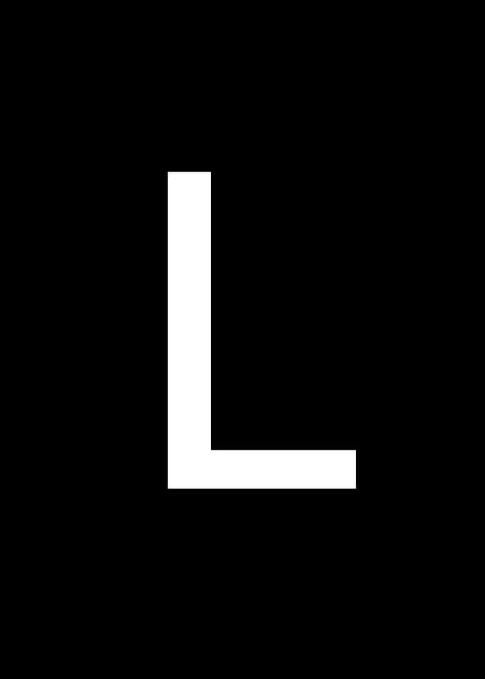 Costume alphabet letters L