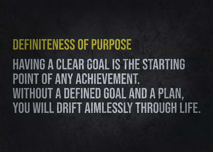 Definiteness Of Purpose