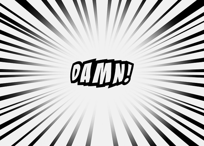 Comics cartoon action line