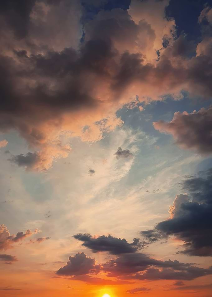 Beautiful sunset clouds
