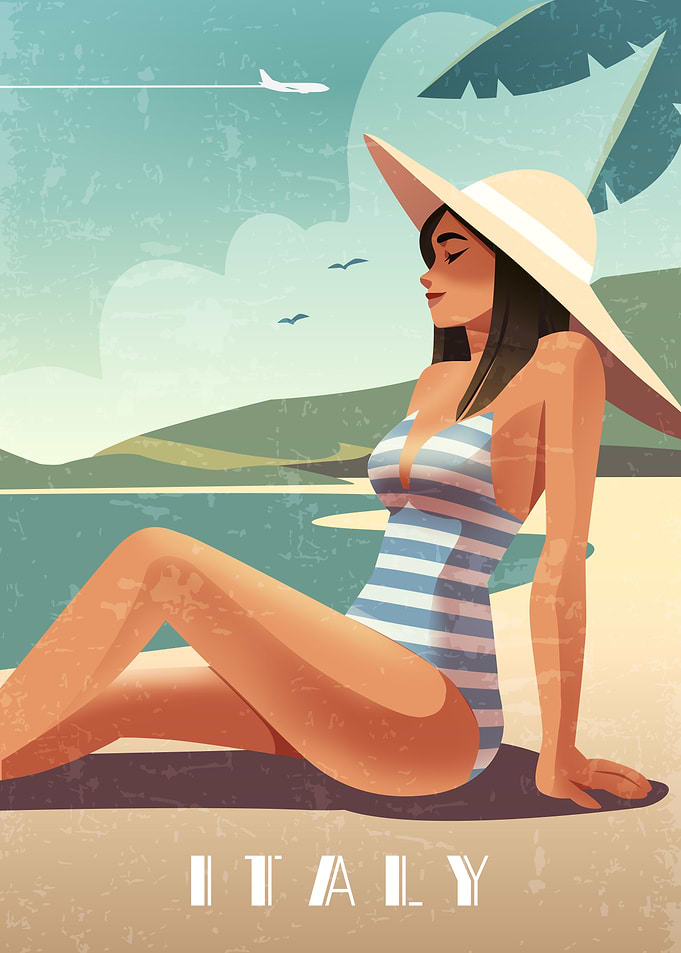 Italy Boho Retro travel